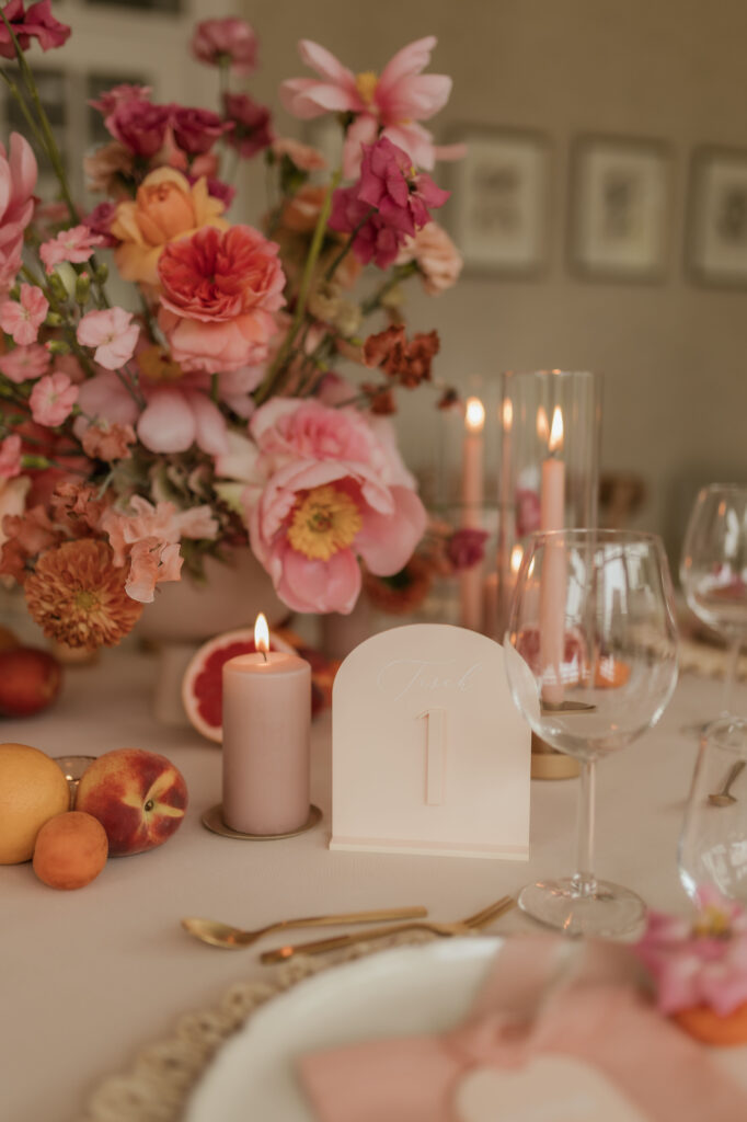 Kerzen und Papeterie Hochzeit